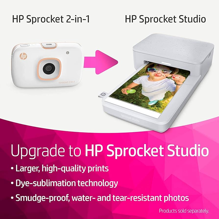 HP Sprocket 2-in-1 ポータブルプリンター Amazon.com: HP Sprocket 2-in-1 Portable Photo Printer & Instant